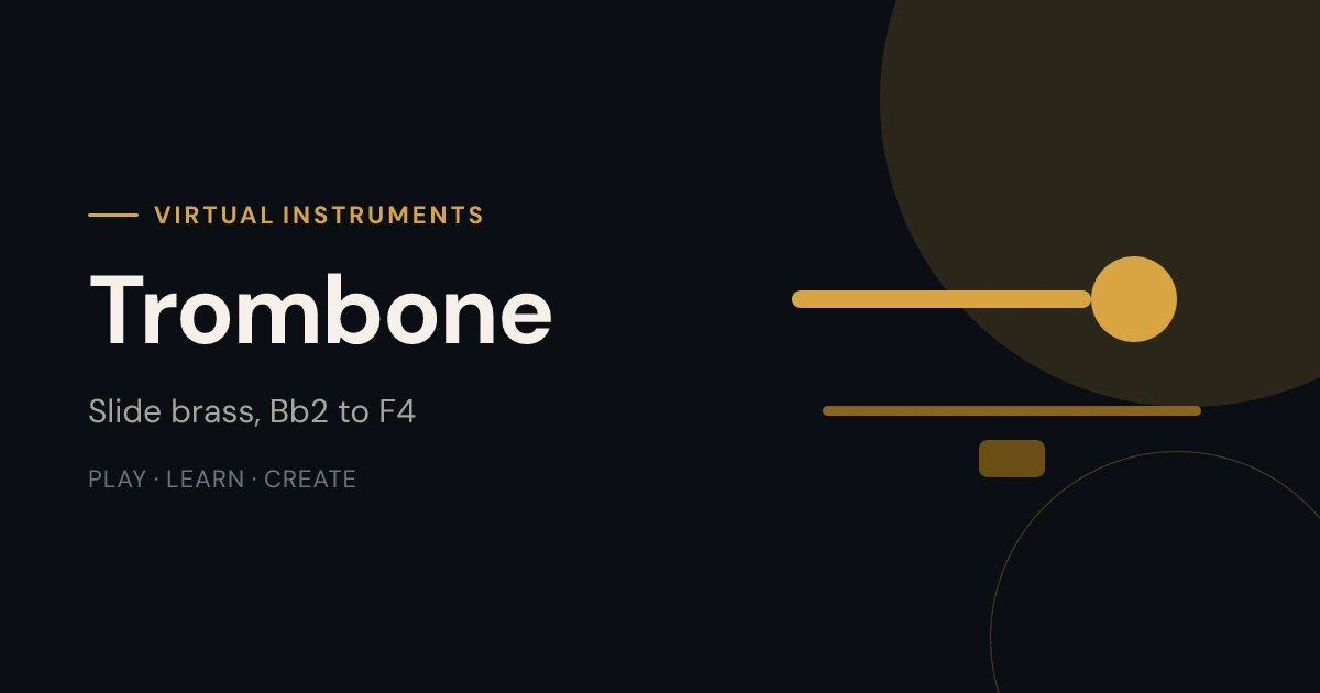 Trombone slide positions